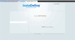 Desktop Screenshot of instadefine.com